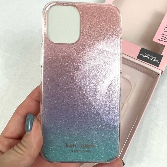 Kate Spade Protective Hardshell Case - iPhone 12 Mini - Ombré Glitter - Picture 6 of 6